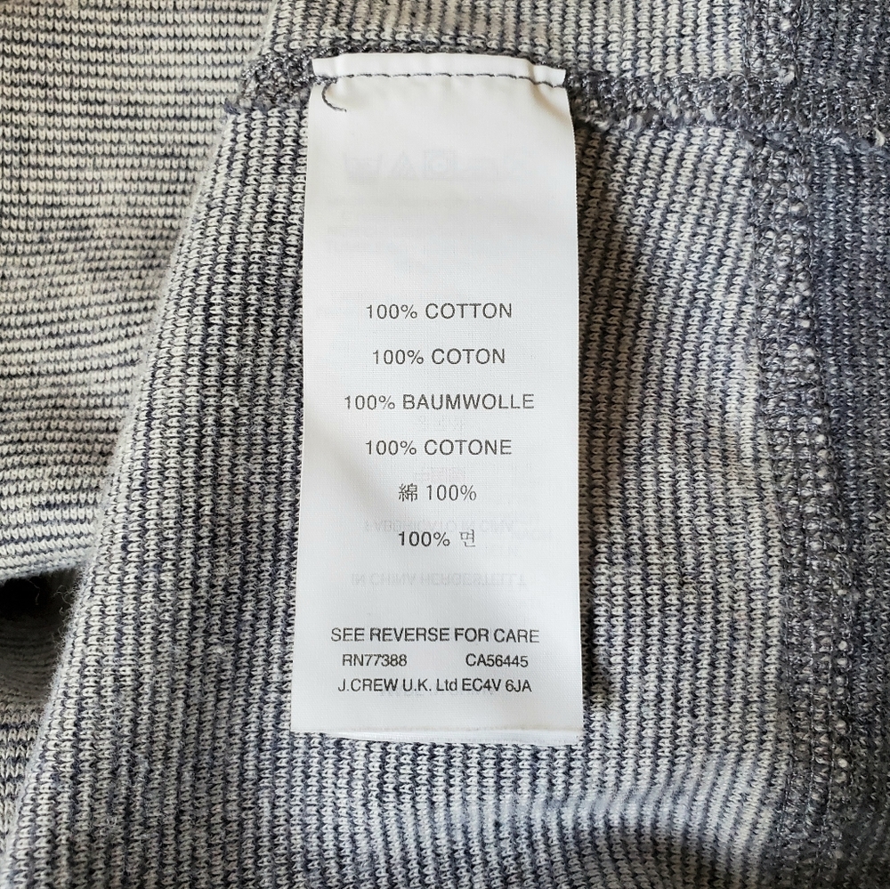 *SOLD* J. Crew Bluish Grey Knit Crew Neck Shirt L - Picture 8 of 11